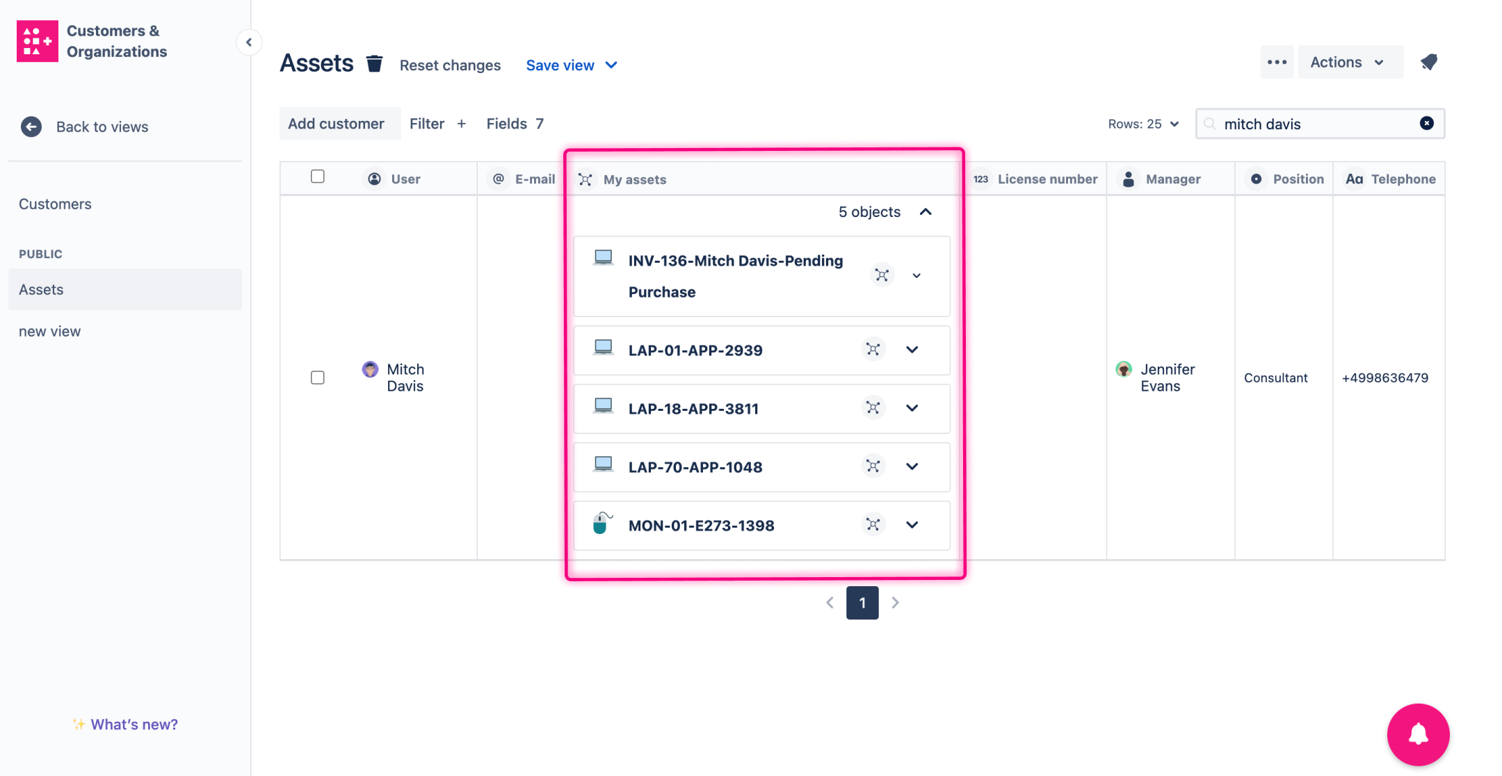 Customer and Organization Management