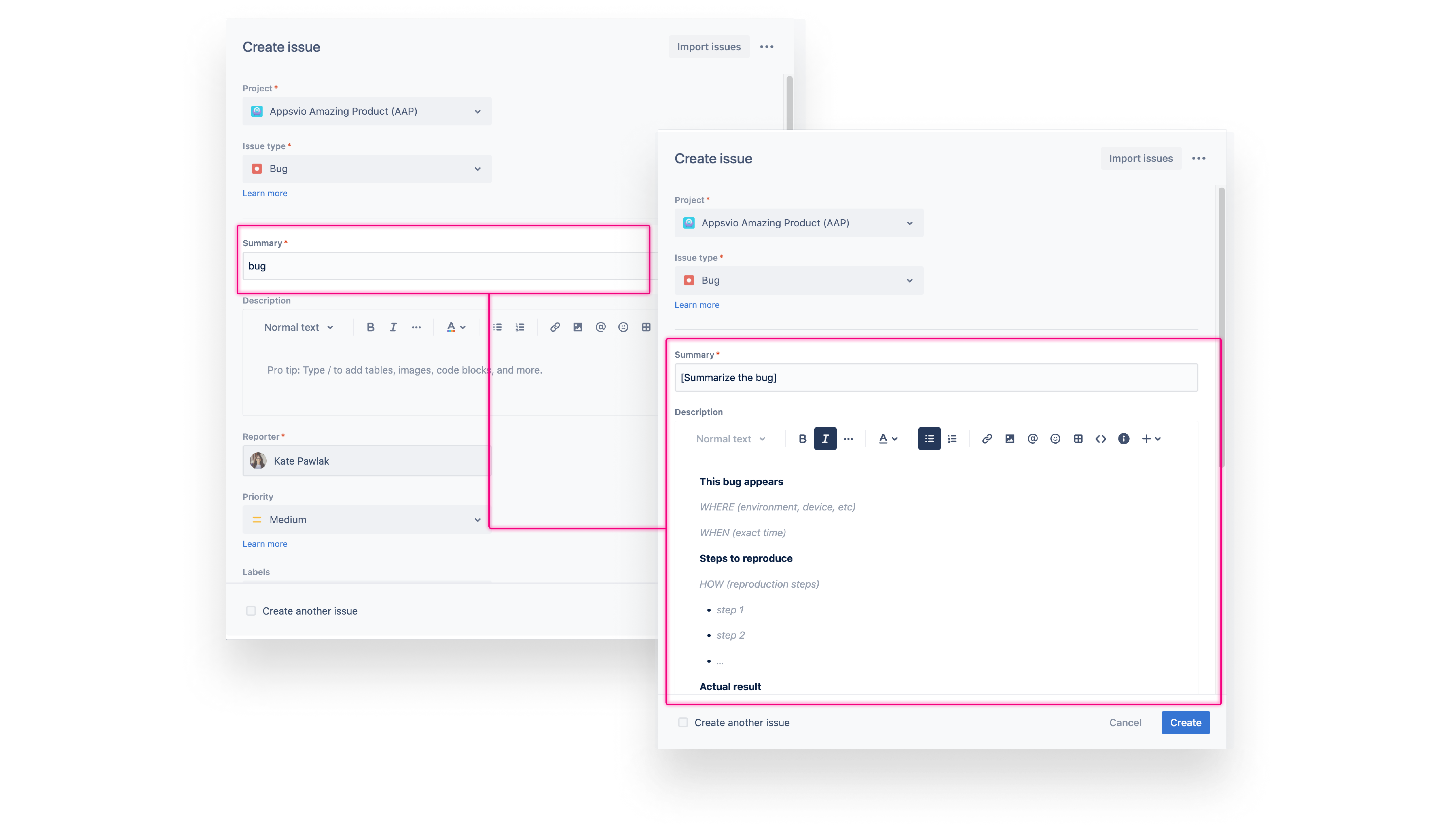 Issue Templates Agent 