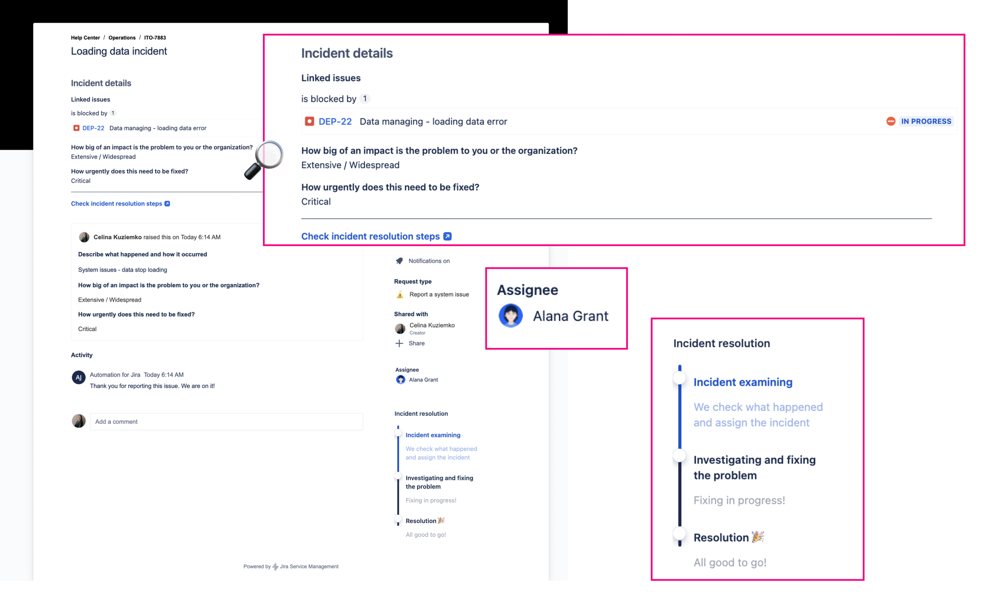Additional info on portal